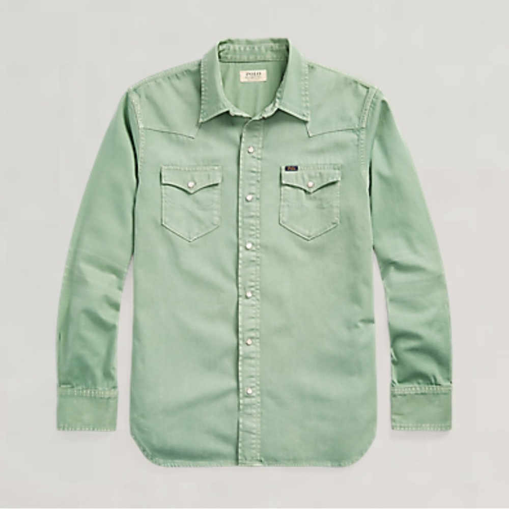 Rl Western-long Sleeve-sport Shirt